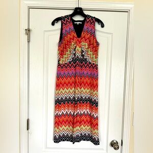 Fun, brightly-colored Sandra Darren summer dress